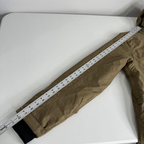 Mountain Warehouse Ski Jacket Mens Medium Tan Comet II Waterproof w/ Snow Skirt - Picture 14 of 16